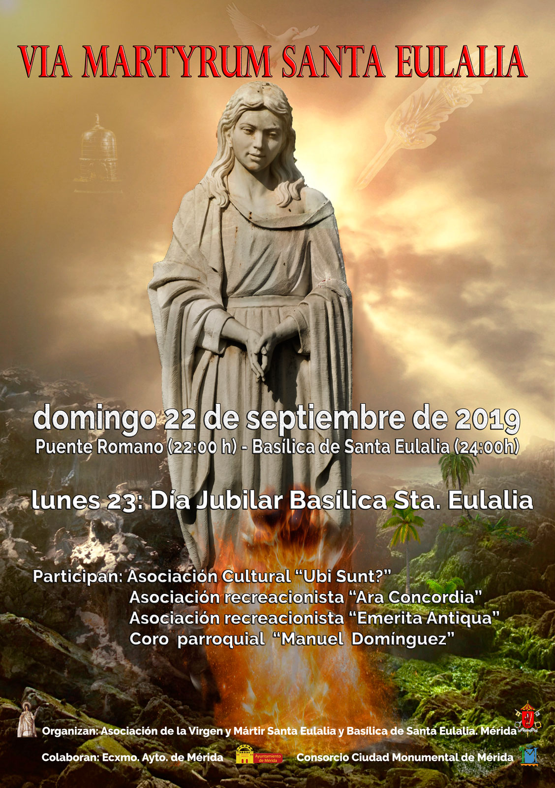 Mérida recrea el Via Martyrum de Santa Eulalia