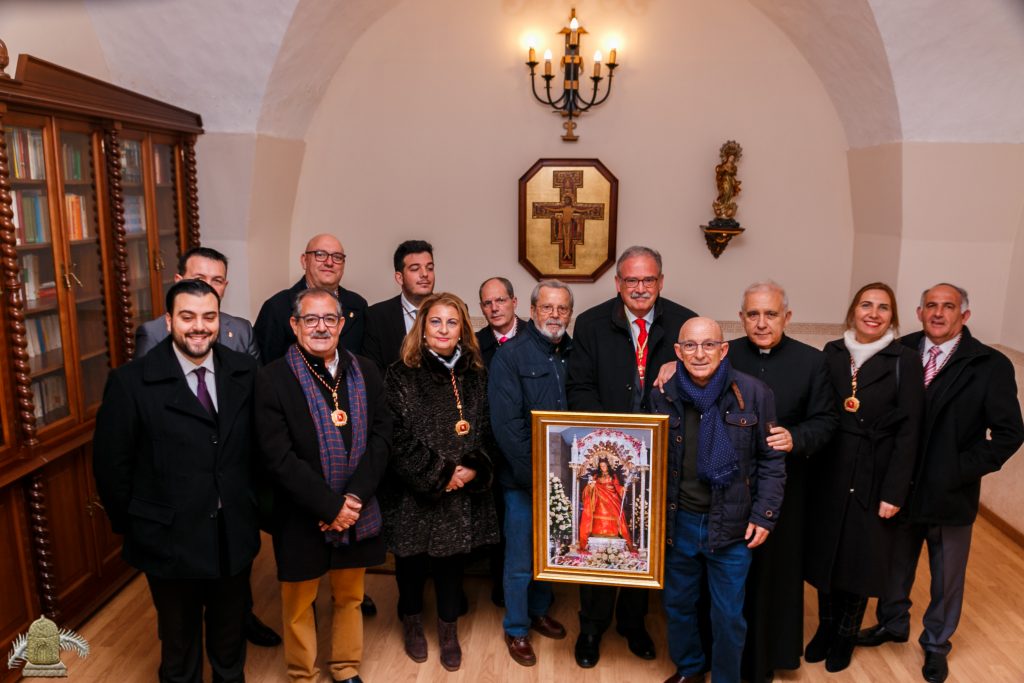 La Familia Miralles de Huelva dona un cuadro de Santa Eulalia