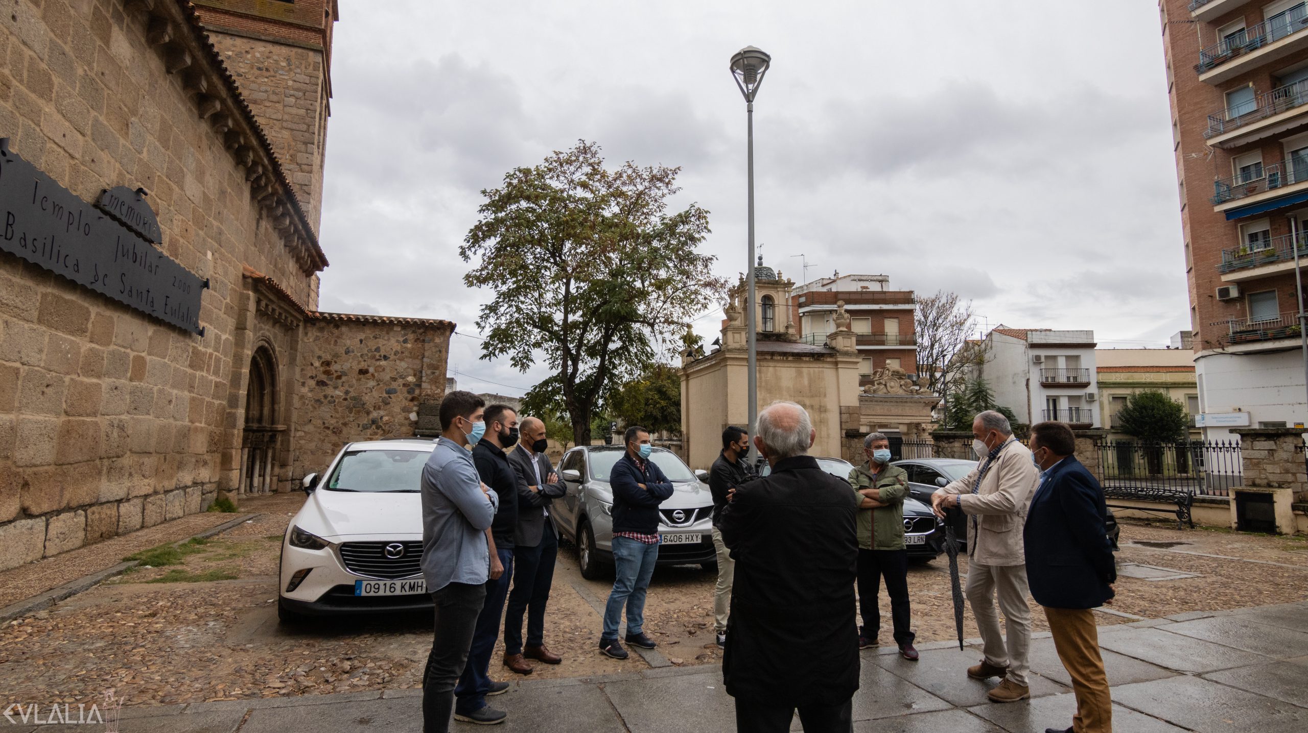 La Fundación Santa Bárbara-Santa Eulalia visita la Basílica Martirial de Santa Eulalia