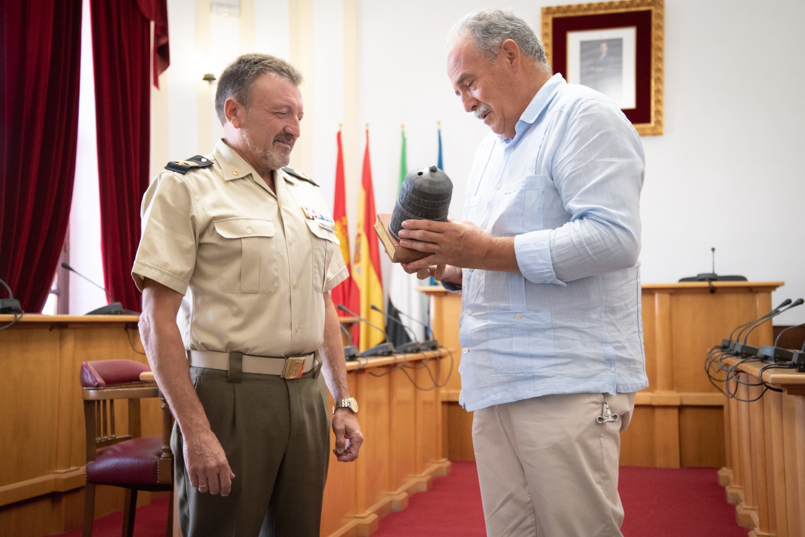 Homenaje al Suboficial Mayor del GACA XI con motivo de su pase a la reserva