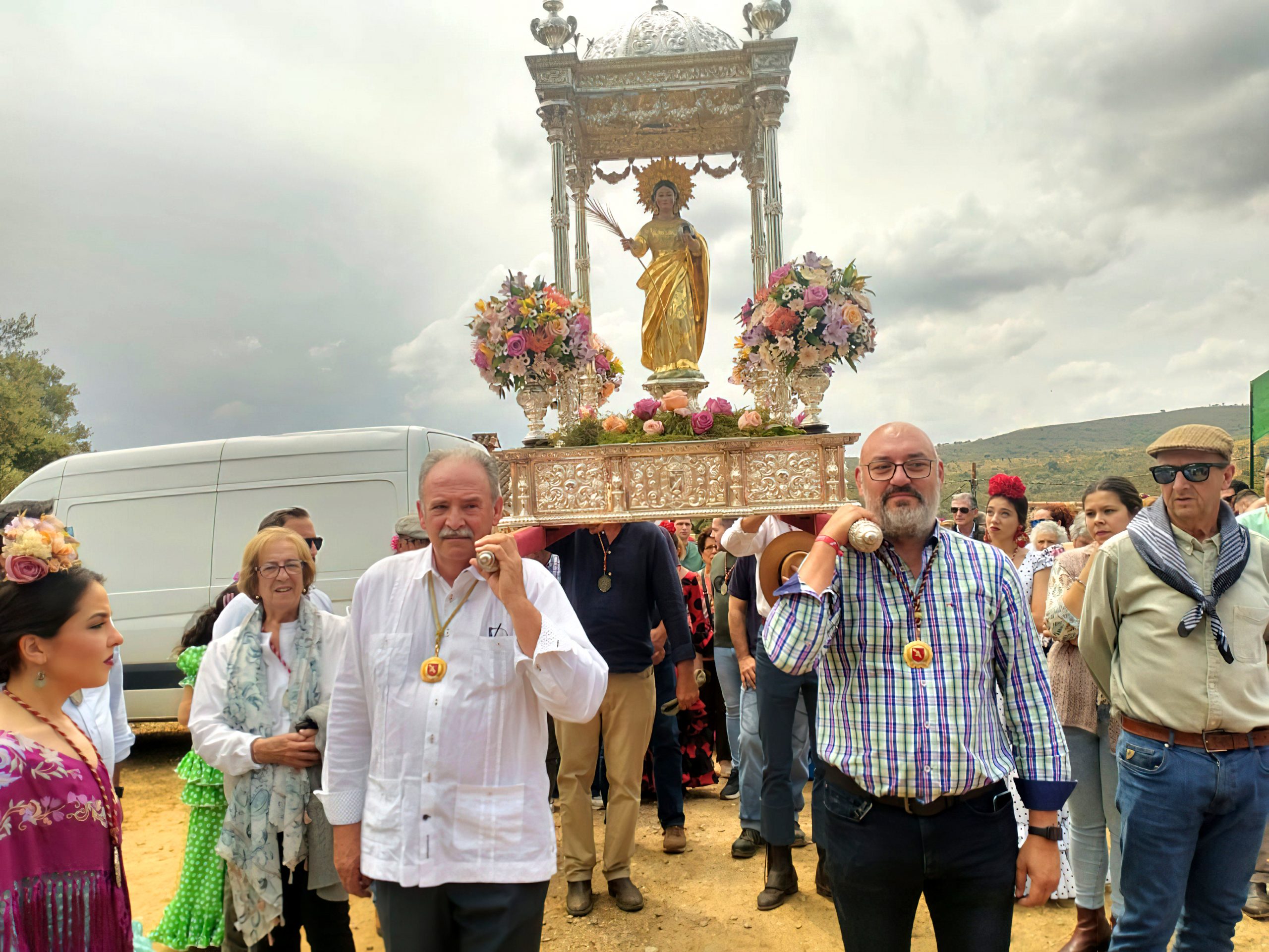 Romeria en honor a Santa Eulalia en Almonaster la Real
