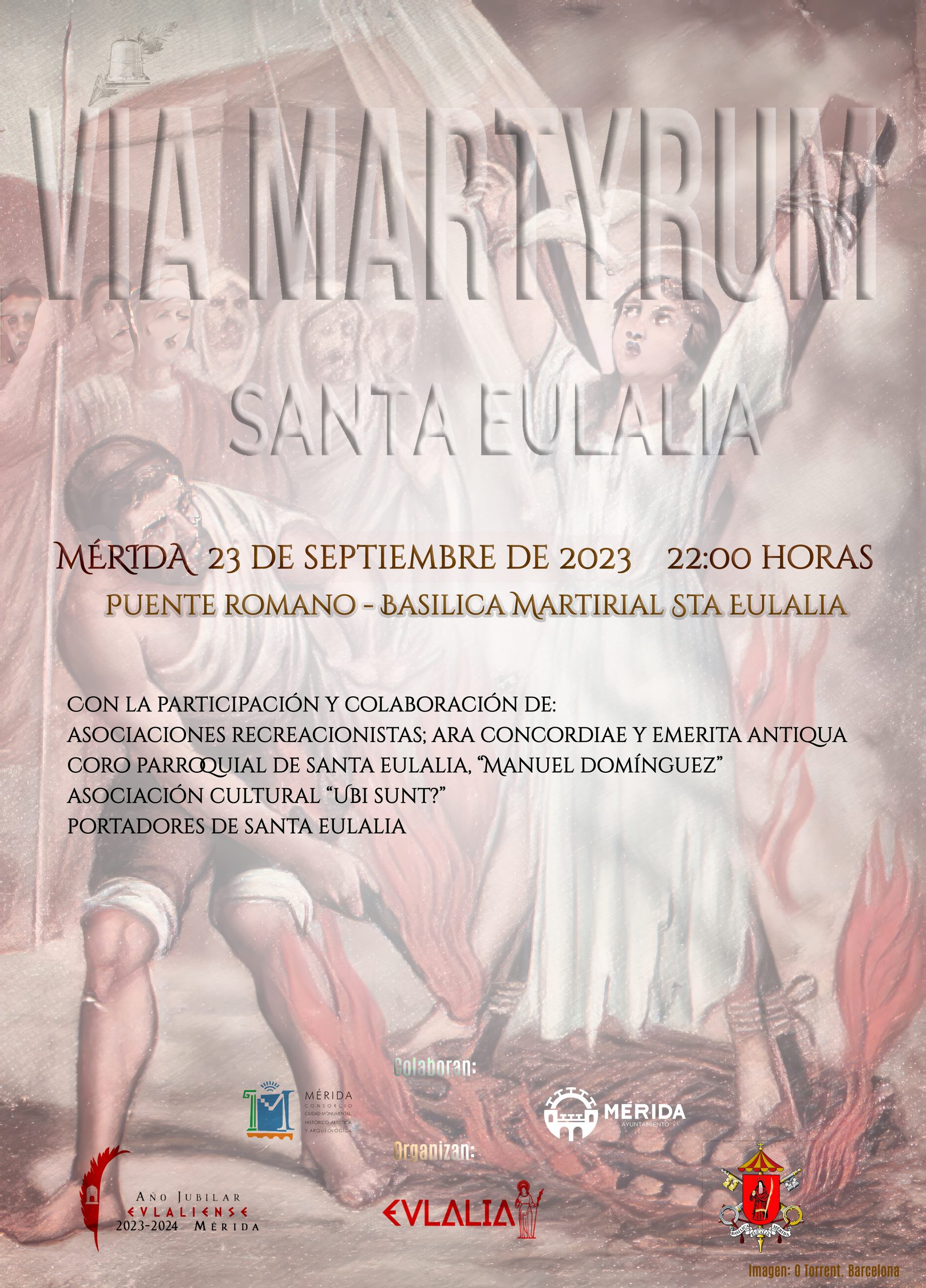 Este sábado, 23 de septiembre tendrá lugar el VIA MARTYRUM de Santa Eulalia